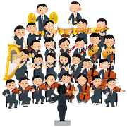 オーケストラのイラスト